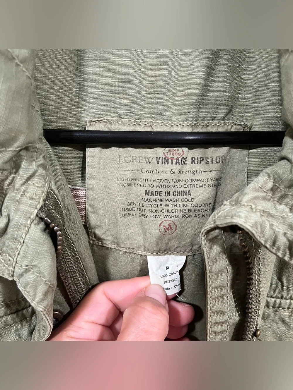 J.Crew military utility fatigue jacket size M men’s vintage green